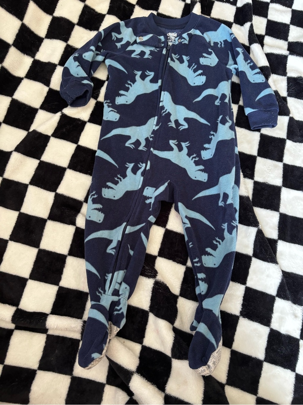 12 month dinosaur sleepers blue 1